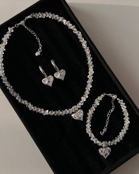 Сережки "Silver hearts" ER-LOV-1-s фото